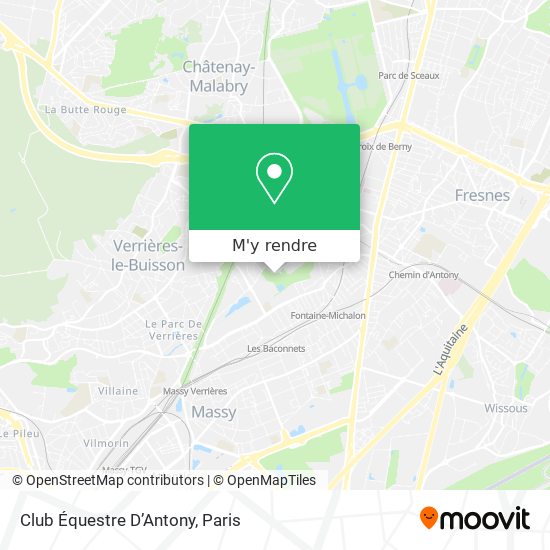 Club Équestre D’Antony plan