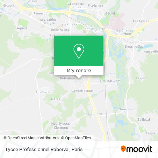 Lycée Professionnel Roberval plan