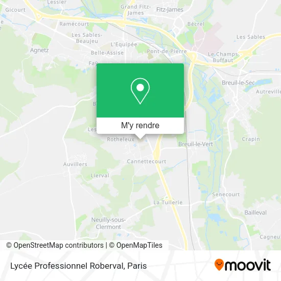 Lycée Professionnel Roberval plan
