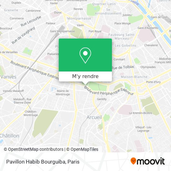 Pavillon Habib Bourguiba plan