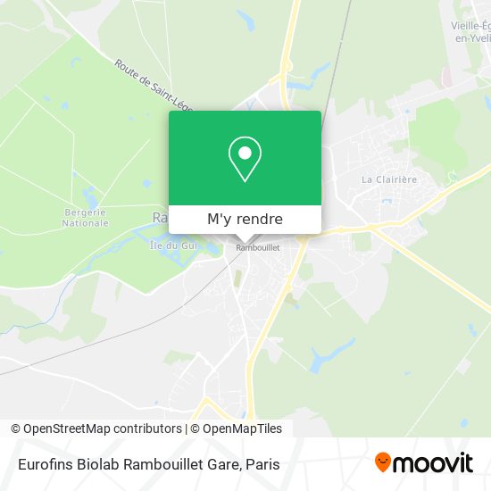 Eurofins Biolab Rambouillet Gare plan