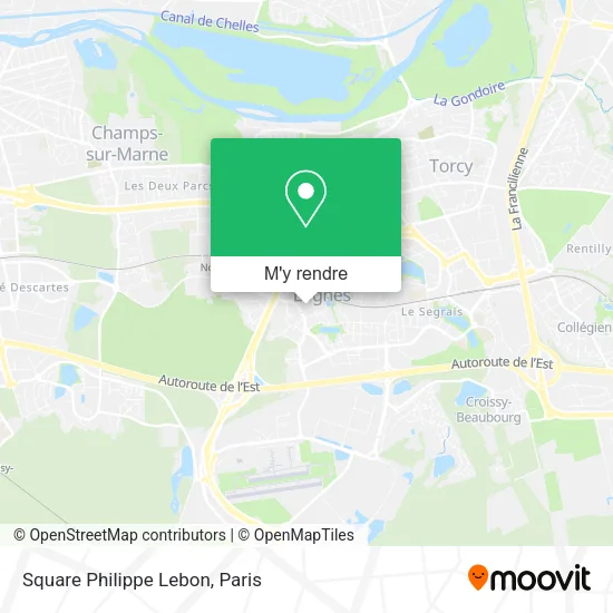Square Philippe Lebon plan