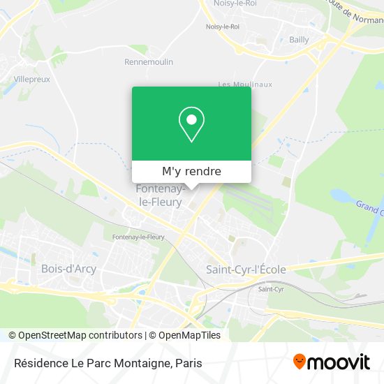 Résidence Le Parc Montaigne plan