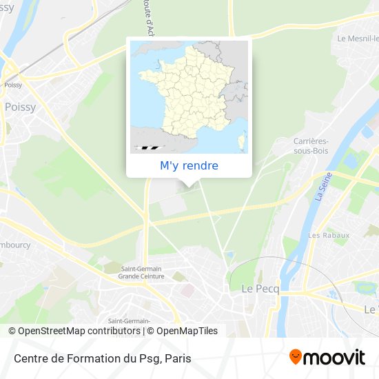 Centre de Formation du Psg plan