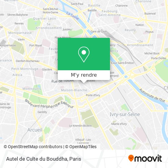 Autel de Culte du Bouddha plan