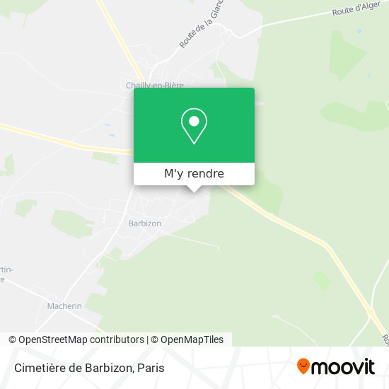 Cimetière de Barbizon plan