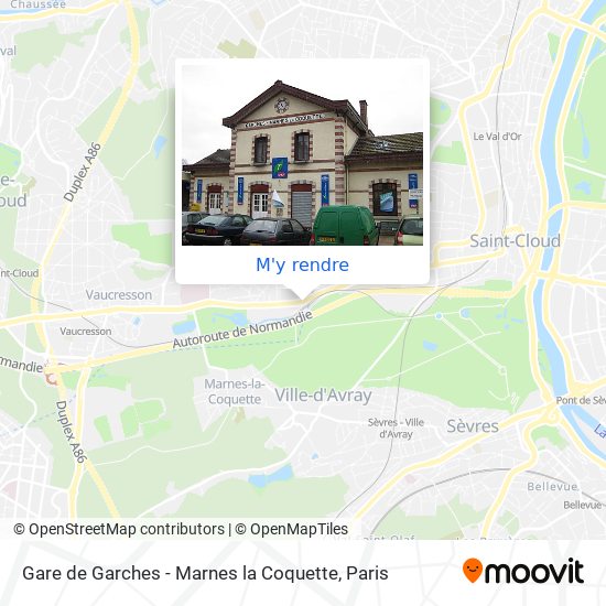 Gare de Garches - Marnes la Coquette plan