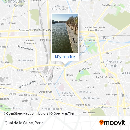 Quai de la Seine plan
