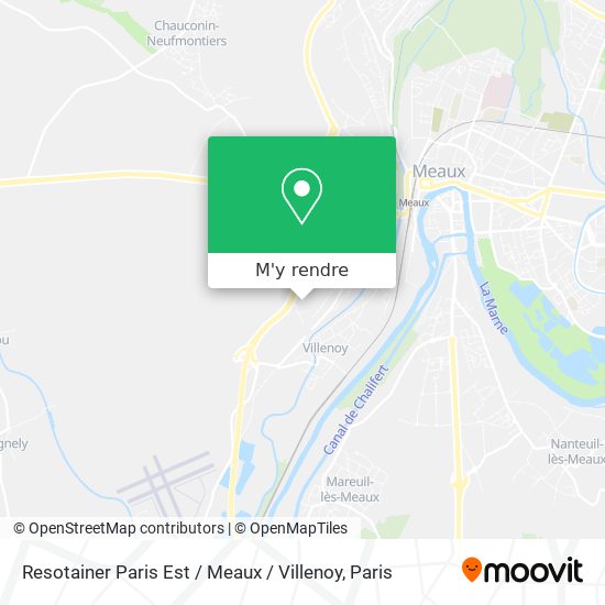 Resotainer Paris Est / Meaux / Villenoy plan