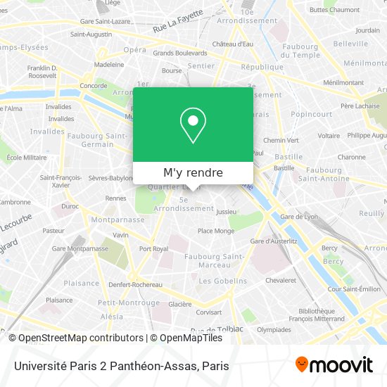 Université Paris 2 Panthéon-Assas plan