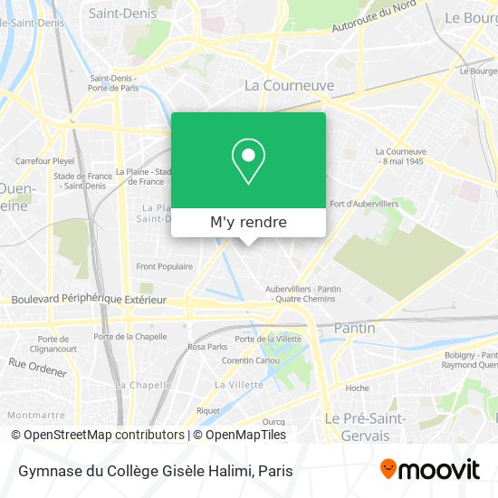 Gymnase du Collège Gisèle Halimi plan