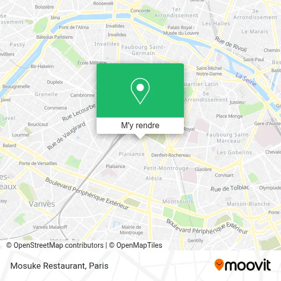 Mosuke Restaurant plan