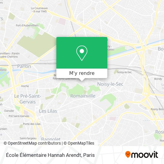 École Élémentaire Hannah Arendt plan