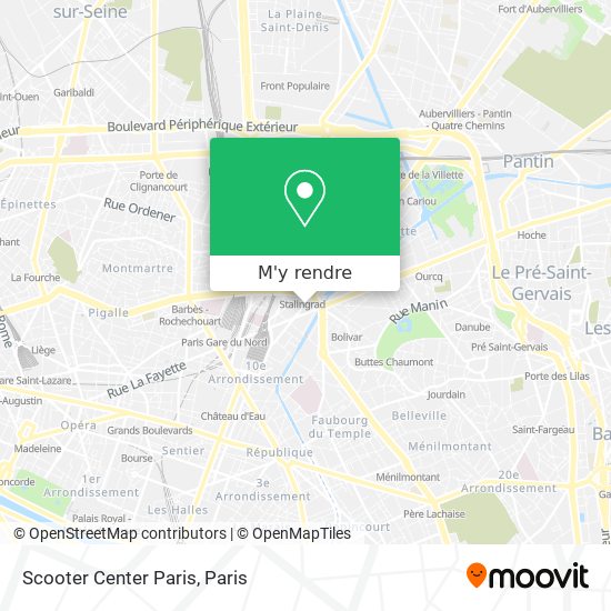 Scooter Center Paris plan