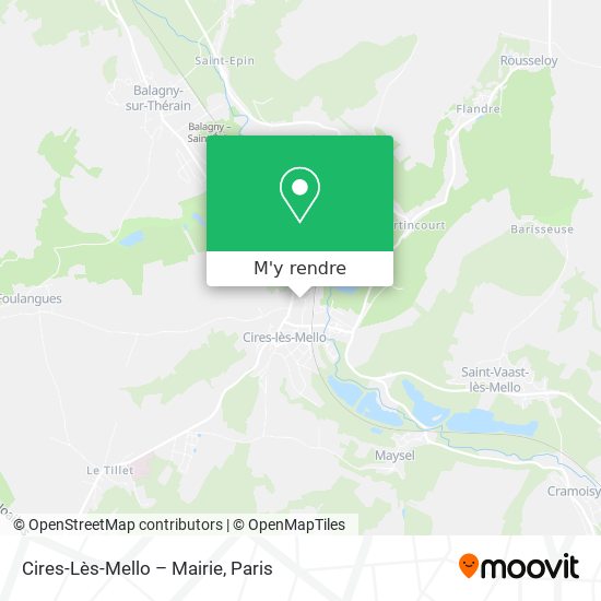 Cires-Lès-Mello – Mairie plan