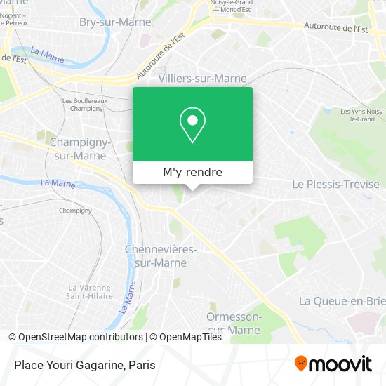 Place Youri Gagarine plan