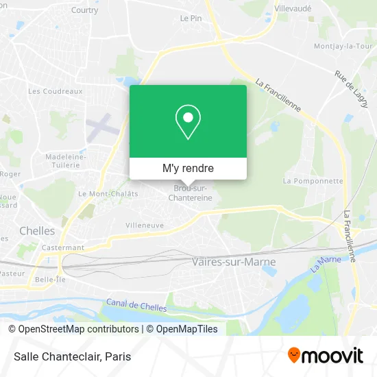 Salle Chanteclair plan