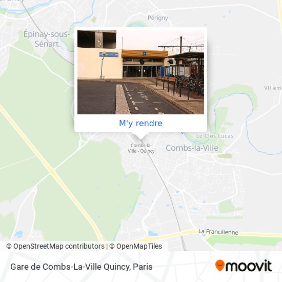 Gare de Combs-La-Ville Quincy plan