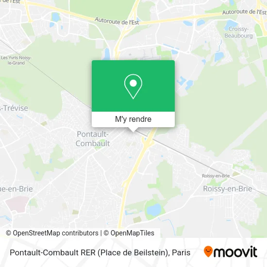 Pontault-Combault RER (Place de Beilstein) plan