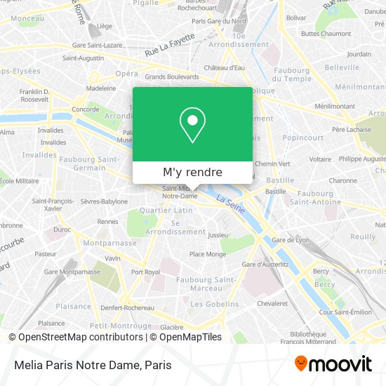 Melia Paris Notre Dame plan