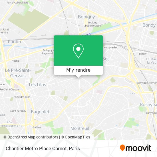 Chantier Métro Place Carnot plan