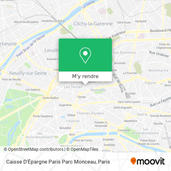 Caisse D'Épargne Paris Parc Monceau plan