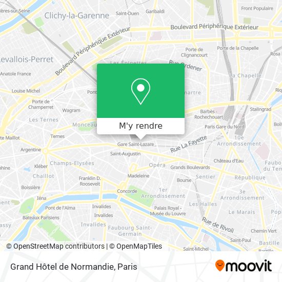 Grand Hôtel de Normandie plan