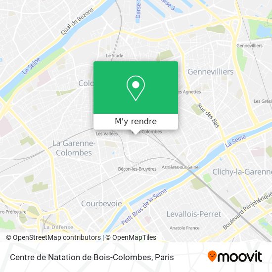 Centre de Natation de Bois-Colombes plan