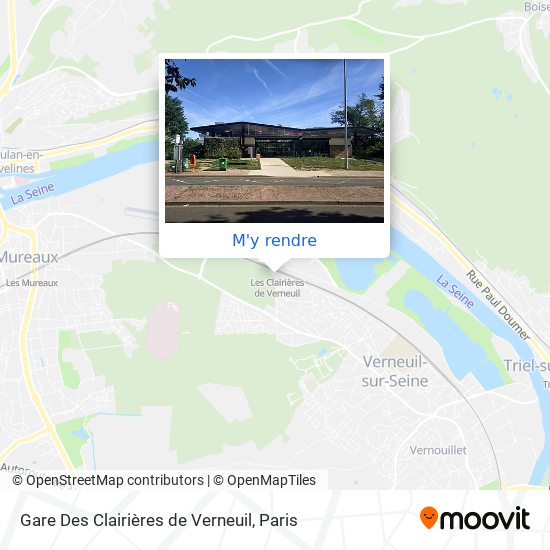 Gare Des Clairières de Verneuil plan
