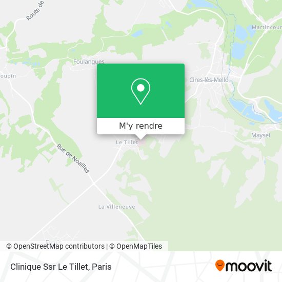 Clinique Ssr Le Tillet plan