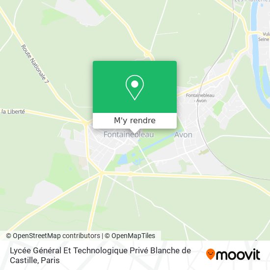 Lycée Général Et Technologique Privé Blanche de Castille plan