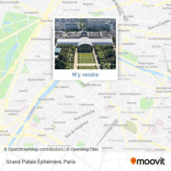 Grand Palais Éphémère plan