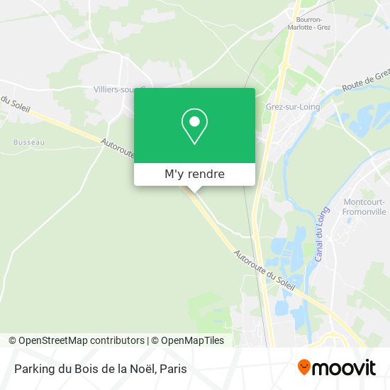 Parking du Bois de la Noël plan