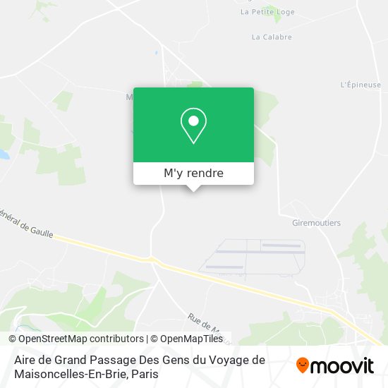 Aire de Grand Passage Des Gens du Voyage de Maisoncelles-En-Brie plan