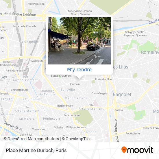Place Martine Durlach plan