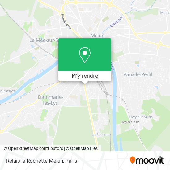 Relais la Rochette Melun plan