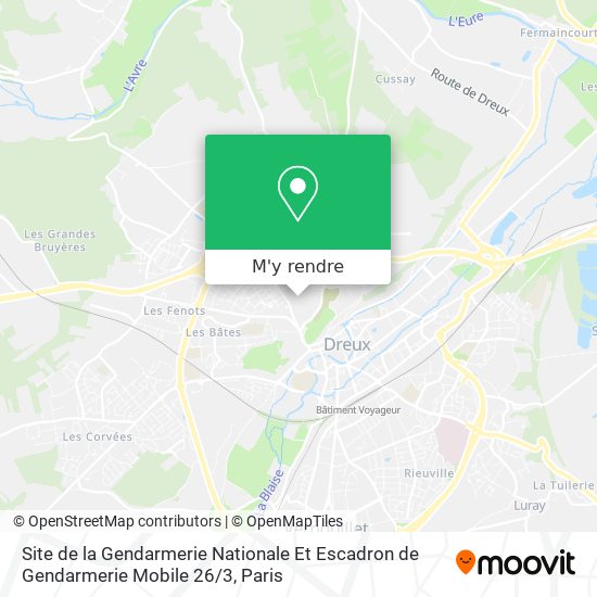 Site de la Gendarmerie Nationale Et Escadron de Gendarmerie Mobile 26 / 3 plan