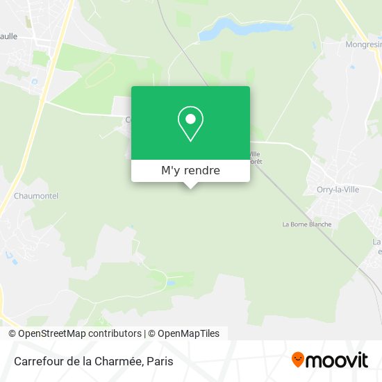 Carrefour de la Charmée plan