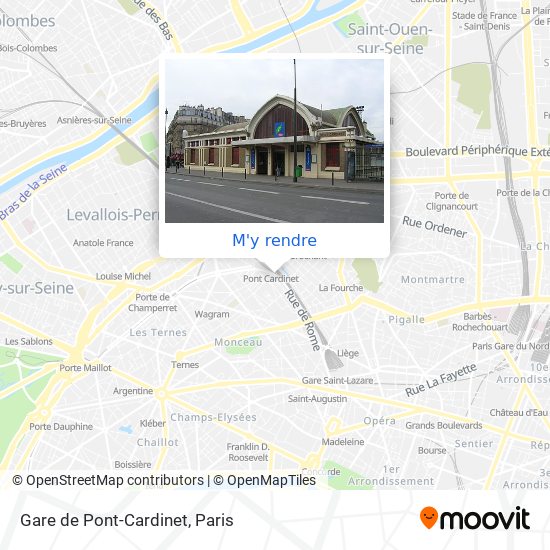 Gare de Pont-Cardinet plan
