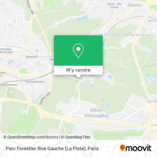 Parc Forestier Rive Gauche (La Piste) plan