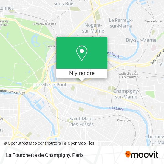 La Fourchette de Champigny plan