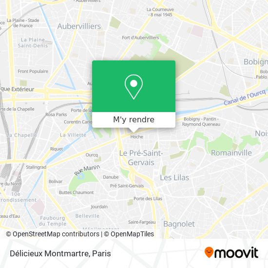 Délicieux Montmartre plan