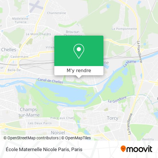 École Maternelle Nicole Paris plan
