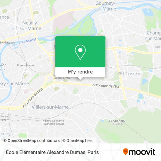 École Élémentaire Alexandre Dumas plan