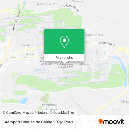 Aéroport Charles de Gaulle 2 Tgv plan