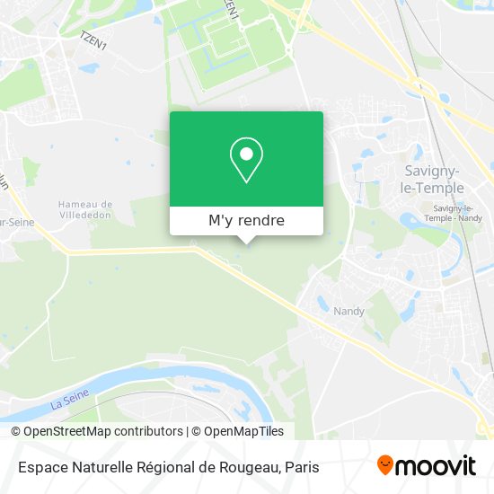 Espace Naturelle Régional de Rougeau plan