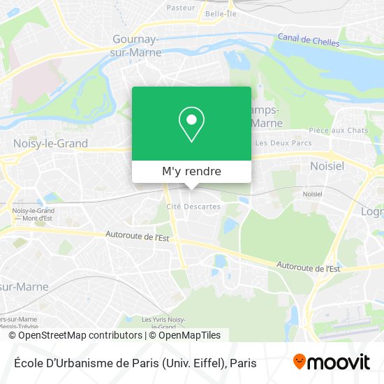 École D’Urbanisme de Paris (Univ. Eiffel) plan
