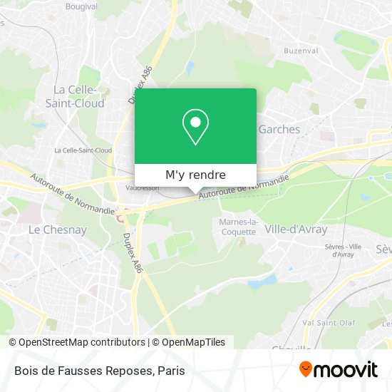 Bois de Fausses Reposes plan