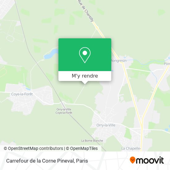 Carrefour de la Corne Pineval plan