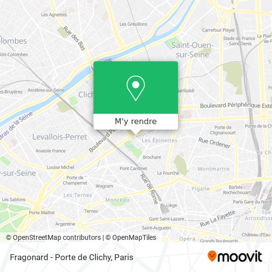 Fragonard - Porte de Clichy plan
